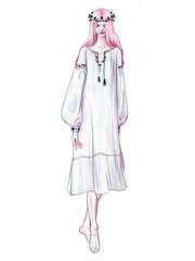 Folk Ukrainian character 