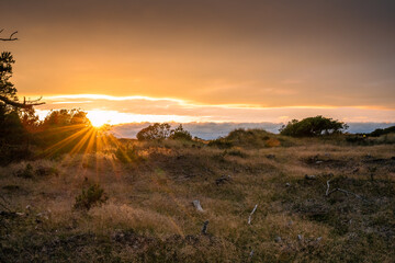 Sonnenuntergang in Blavand, Dänemark