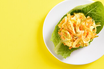 Diep fried vegetable in asian style