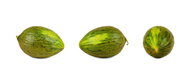 Set of melon isolated on white background