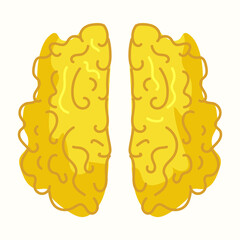 Brain. Have something. Vector illustration in flat style