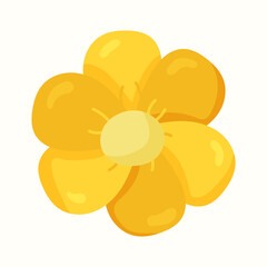 Flower. Vector illustration in flat style
