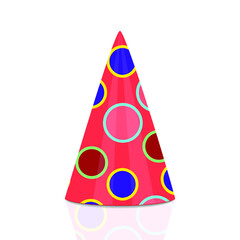 Party cap isolated on a white background. 3d illustration
