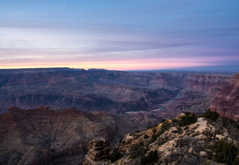 Naklejka na ściany i meble Sunset colors of the Grand Canyon