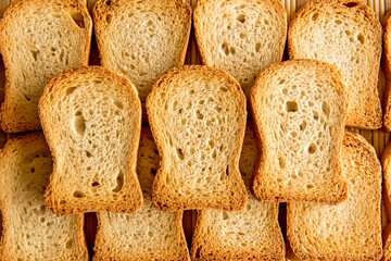 Roasted bread texture background.