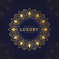 Fototapeta na wymiar Luxury mandala background with golden arabesque pattern arabic islamic east style.decorative mandala for print, poster, cover, brochure, flyer, banner.