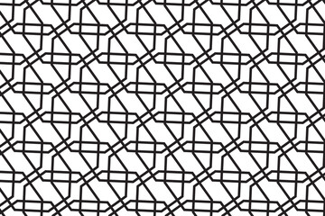 Obraz premium Arabic geometric pattern design. Seamless pattern for multiple usage