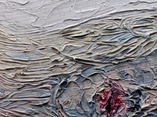 oil paint texture white, blue and red