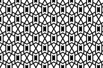 Obraz premium Arabic geometric pattern design. Seamless pattern for multiple usage