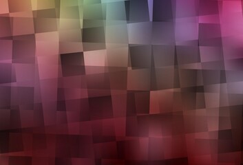Dark Multicolor vector pattern in square style.