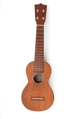 Fototapeta premium Vintage ukulele on white isolated.