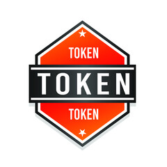 Token Badge Icon Seal. Illustration Vector Stamp Design. Vintage Retro Style Insignia.