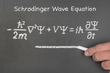 Schrodinger's wave function equation - obrazy, fototapety, plakaty