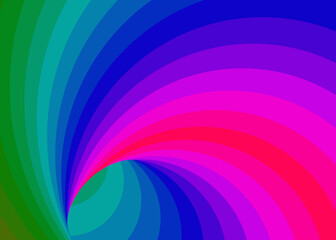 Obraz premium Color Swirl Warmhole Vortex Twist Generative Art background illustration