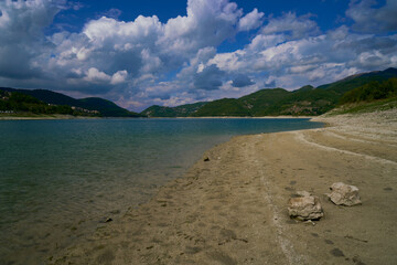 Lake Turano in central Italy	