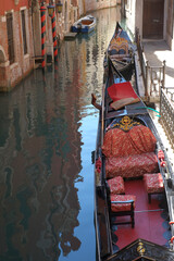 walking in the canals of Venice - 458344724