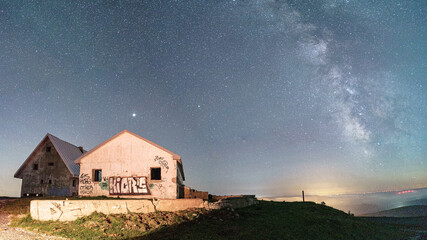 Milky way galaxy over picon blanco
