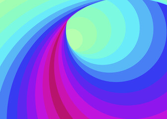 Obraz premium Color Swirl Warmhole Vortex Twist Generative Art background illustration