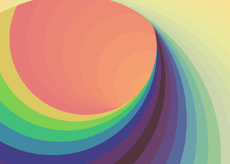 Color Swirl Warmhole Vortex Twist Generative Art background illustration