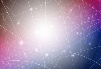 Dark Blue, Red vector texture with colored lines.