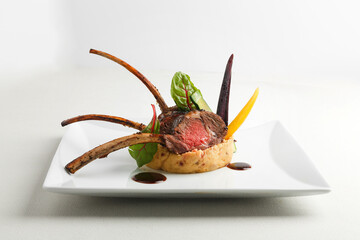 Lamb dish fine dining