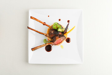Lamb dish fine dining