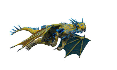 dragon is doing a simple fly