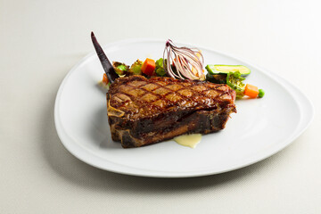 Steak and vegetables