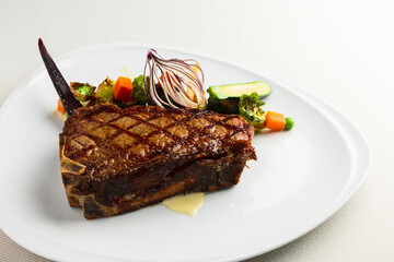 Steak and vegetables