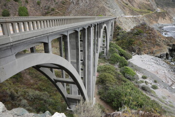 Bixby Creek Bridge (USA / Küstenstraße Kalifornien nach San Francisco; Monterey)