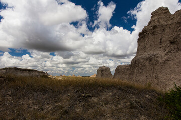 Fototapeta na wymiar Views from the Notch Trail, Badlands National Park, South Dakota