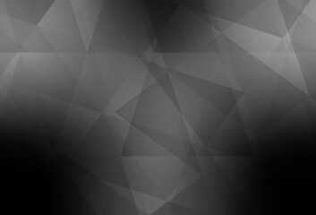Obraz premium Light Gray vector abstract polygonal pattern.