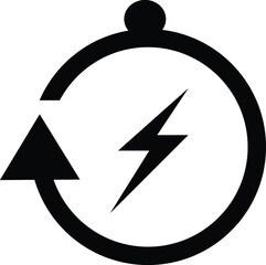 arrow flash sign icon vector illustration icons