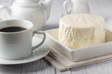 Brazilian Traditional white cheese, known as 
