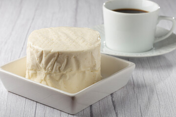 Fototapeta na wymiar Brazilian Traditional white cheese, known as 
