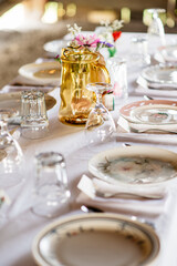 wedding table setting