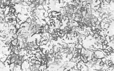 Light Gray vector elegant wallpaper with leaves, branches.