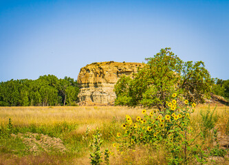 Pompeys Pillar, a National Monument, is a rock formation located in south central Montana, United...