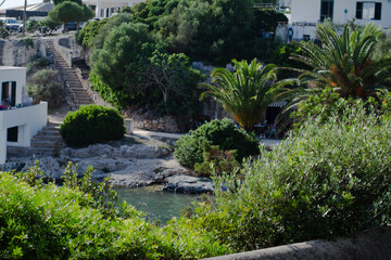 Fototapeta na wymiar beautiful place on the coast of the island of Menorca