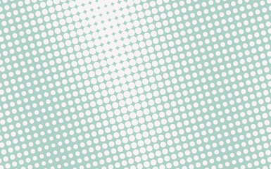 Pop art creative concept colorful comics book magazine cover. Polka dots blue and white background. Cartoon halftone retro pattern. Abstract dotted design for poster, card, sale banner