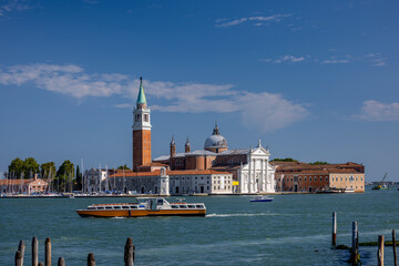 Basilica of San Giorgio Maggiore - Benedictine Abbey Church and Bell Tower on San Giorgio Island in Venice - Italy