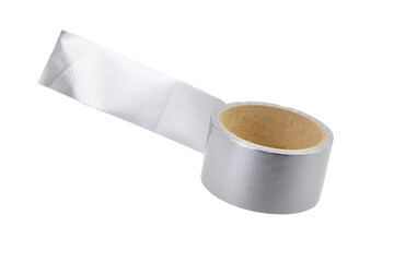Reinforced adhesive tape isolated on white
