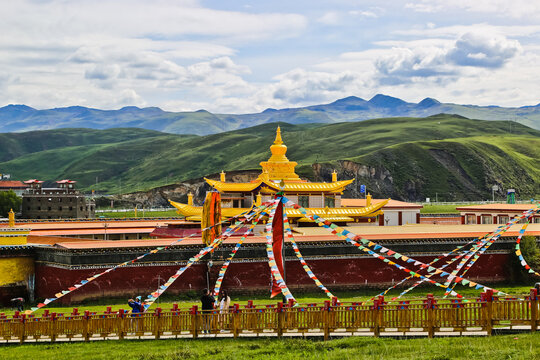 Tagong Monastery In Garze Tibetan Autonomous Prefecture China