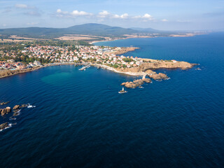 Aerial view of town of Ahtopol, Bulgaria