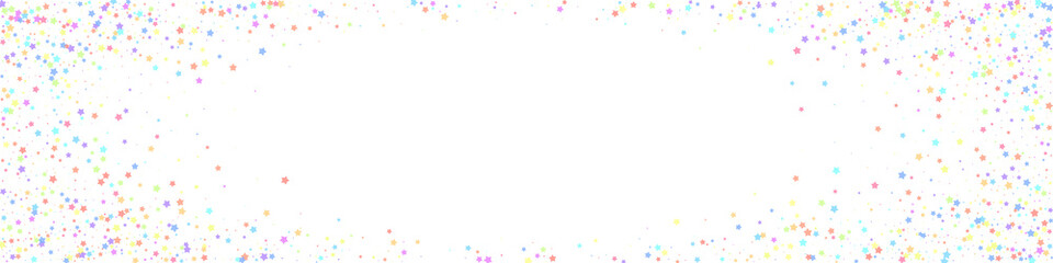 Obraz premium Festive alluring confetti. Celebration stars. Colo