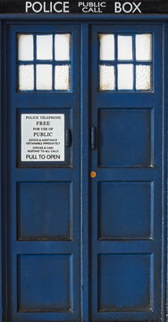 Police call box. Tardis from Doctor Who.