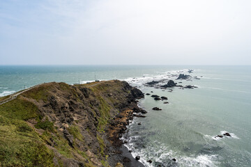 断崖絶壁の風景 (日本 - 北海道 - 襟裳岬)
