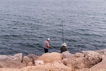 Fototapeta na wymiar Pesca em Portugal no Atlântico