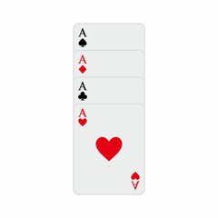 playing card icon, playing card vector sign symbol illustrations