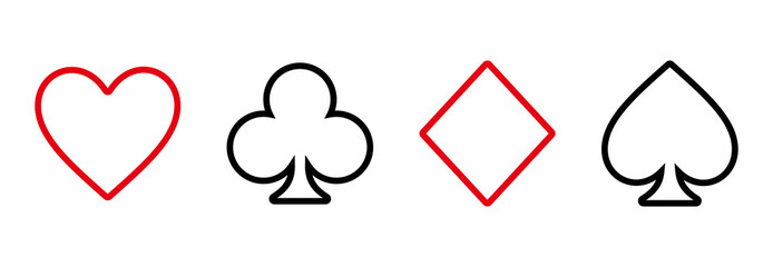 playing card icon, playing card vector sign symbol illustrations